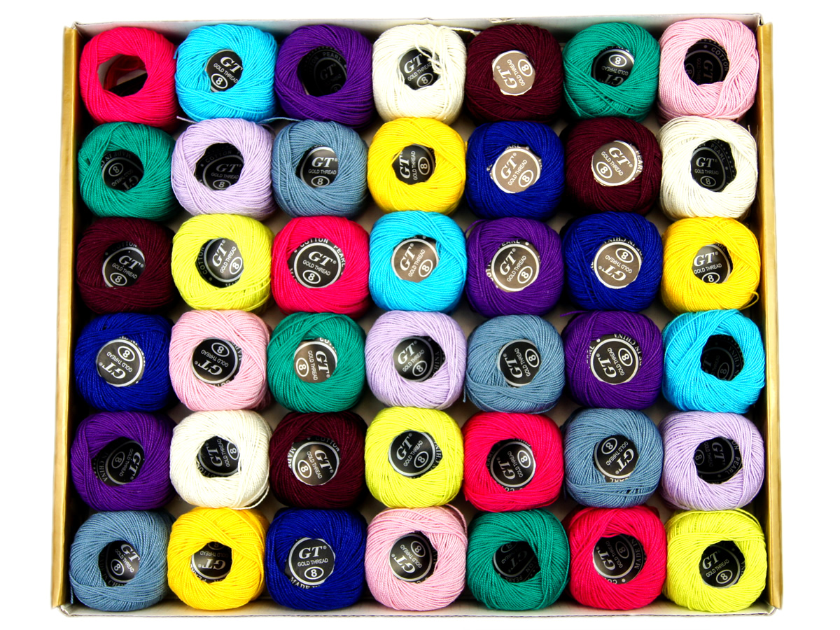 Kordonki bawełniane - zestaw 42 kolory